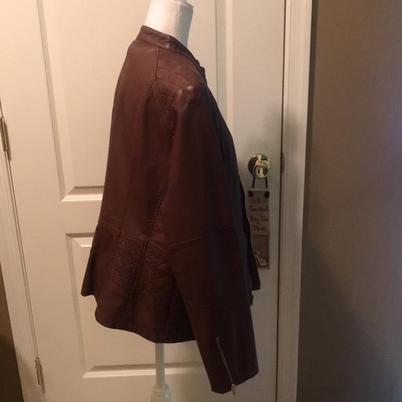 NWT Faux Leather Moto Jacket - Picture 2 of 4